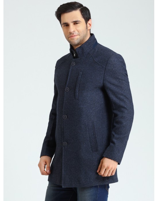 ACROWOOL COAT MEN  NAVY MIXTURE